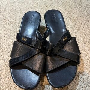 Cole hasn’t black leather platform Women's Sandals